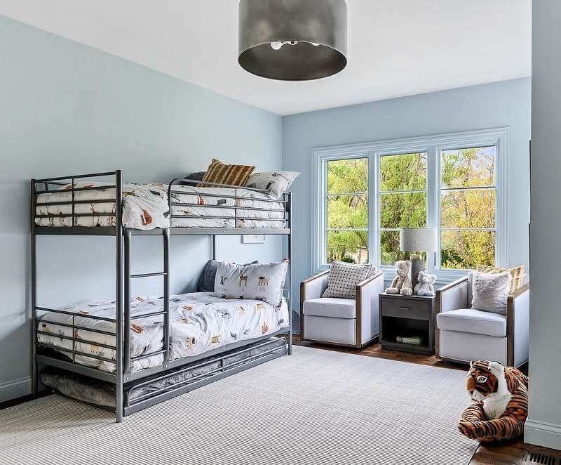 Kids Room, Color: Sherwin Williams Soar SW 6799