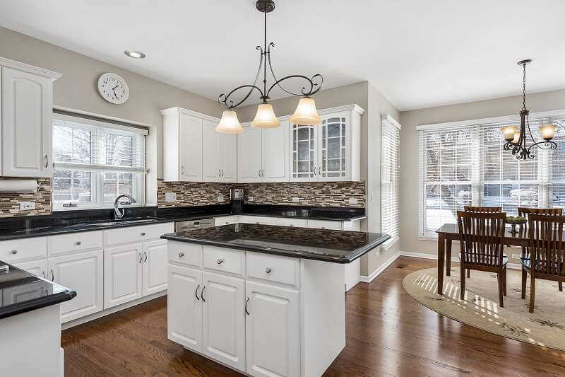 Kitchen Painted in Sherwin Williams Useful Gray, SW 7050